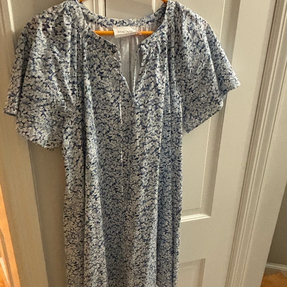 Women's Thea Blue Floral Dress